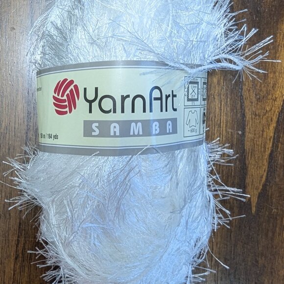 NEW Lot of 3 Skeins of YarnArt Samba Yarn in White - Picture 1 of 4